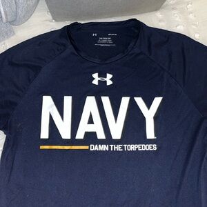 Under Armour Navy Athletic Shirt | Size Medium